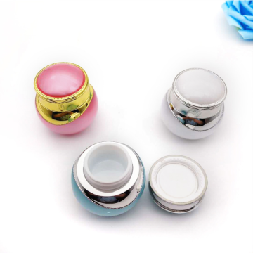 Pot cosmétique acrylique rond coloré