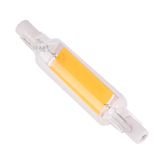 Factory Supply Replacement Halogen R7S Tube Glass LED Light Bulb 5W R7S COB Bulb
