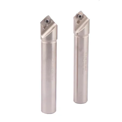 SSK Chamfer Cutter with 45 Degree APMT 1135 1604 Carbide Inserts Holder (C16, C20) for CNC Lathe and Milling - 40CrMo End Mill