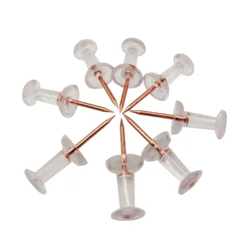 Hot Selling Custom Logo Push Pins - Transparent Rose Gold Office Supply