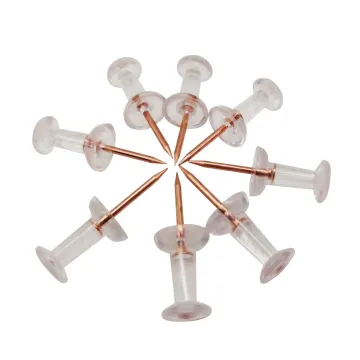 Hot Selling Custom Logo Push Pins - Transparent Rose Gold Office Supply