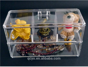 modern fashion clear Acrylic vertical and drawer Jewelry Box