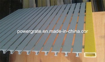 Pultruded FRP/GRP Fiberglass Grating Gray Color