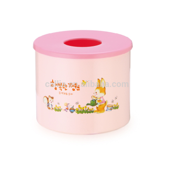Wholesale round PP plastic napkin holder high quality tissue box