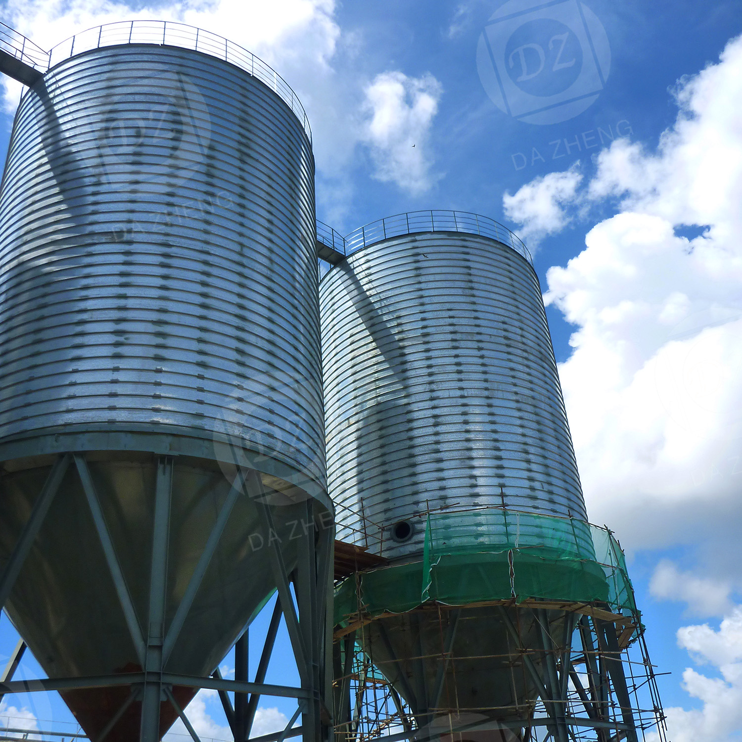 Гофрирана стоманена плоча силоз за оборот на строителни материали