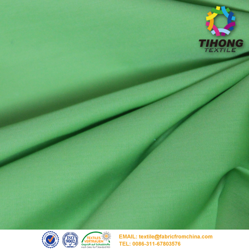 green poplin fabric