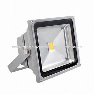 50W LED floodlight, IP66 water-resistant, CE-, SAA-certified, Compliant with RoHS Directive