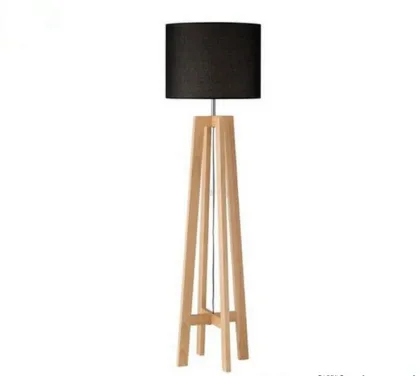 Cheaper price wooden standing floor lamp