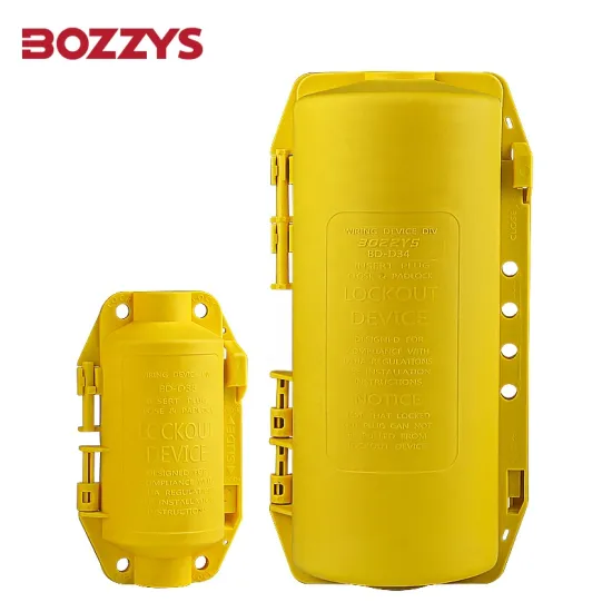 Customizable Loto Plastic Electrical Hubbell Plug Lockout Device for Industrial Applications