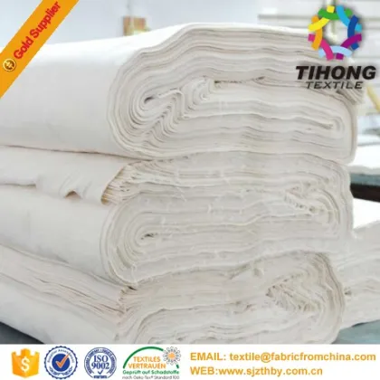 2016 hotsale grey polished cotton textile in fabric