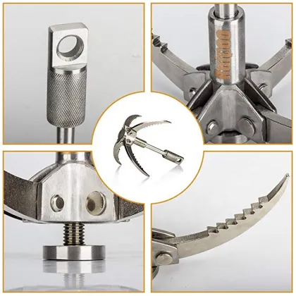 Multifunctional Stainless Steel Grappling Hook for Outdoor Camping and Hiking