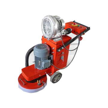 Concrete Floor Grinding Machine with Three Heads and Vacuum Motor for Dust-Free Work
