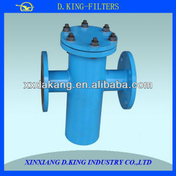 High flow DN100 stainless steel removable filter basket