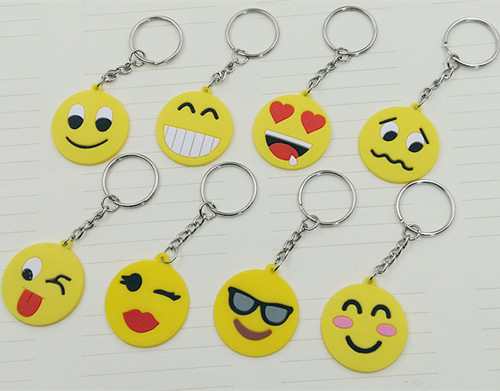 Promotional Emoticons and Smileys PVC Keyring 3