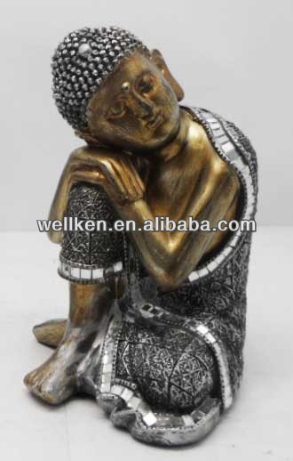 bronze resin sleeping buddha,metal buddha statue