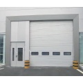 Pharmaceutical plant steel industrial sectional door