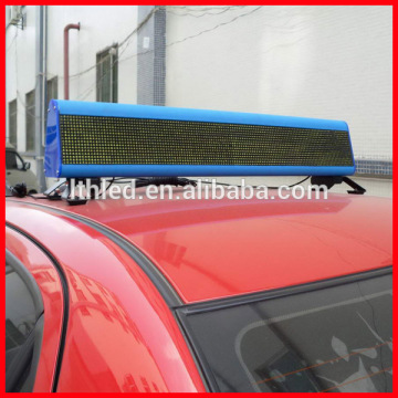Double sided taxi top advertising taxi led sign, wireless taxi led top light display