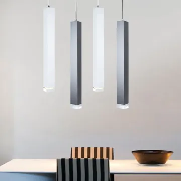 Led Pendant Lamp Hanging Lights Kitchen Island Dining Room Shop Bar Counter Decoration Cylinder Pipe Hanging Lamps