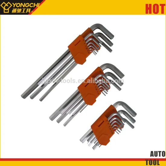 9pcs L types of allen key wrench set