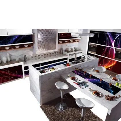 Guangzhou Big Kitchen Cabinets: Popular Ready-Made Simple Kitchen Cabinets in UK