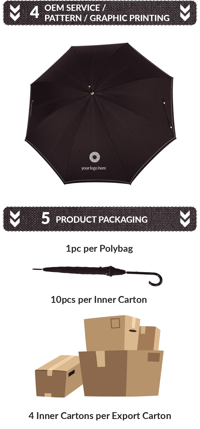 Stick Umbrella Long Handle