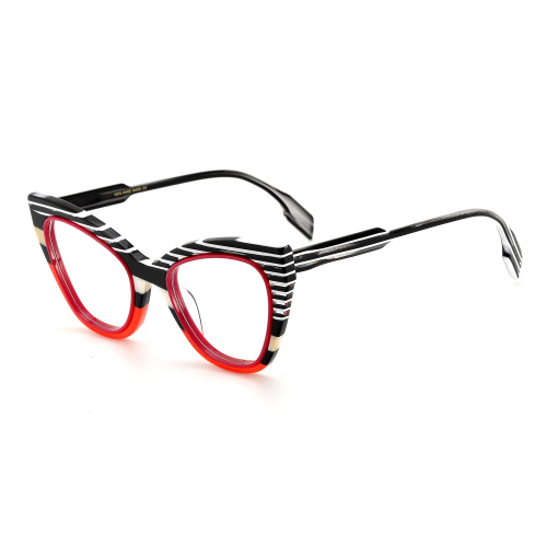 Colorful Cat Eye Lamination Acetate Glasses Multicolor Lamination Acetate Glasses Supplier