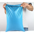 Poly väska blå färgkläder förpackning fraktpåse