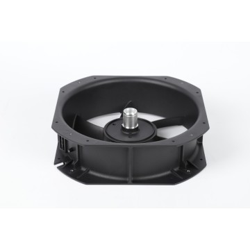 Ventilador de flujo axial construido con marco de aluminio refrigerado por ventilador