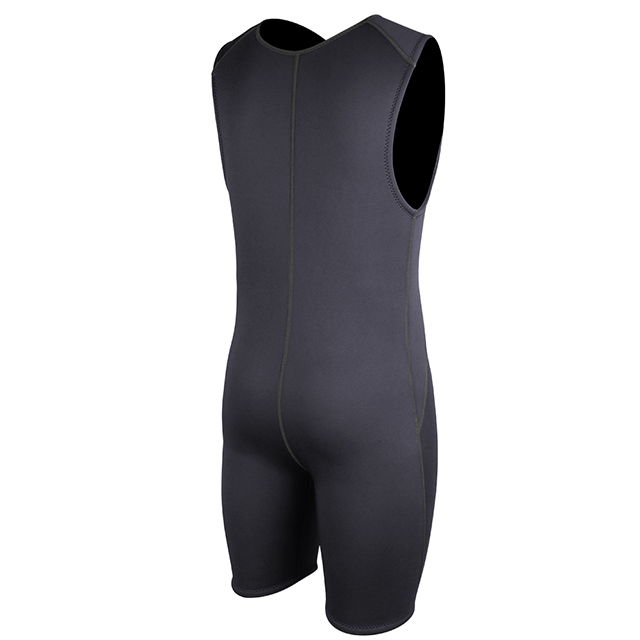 Seaskin Chest Zip 2mm Homens Short John Wetsuit