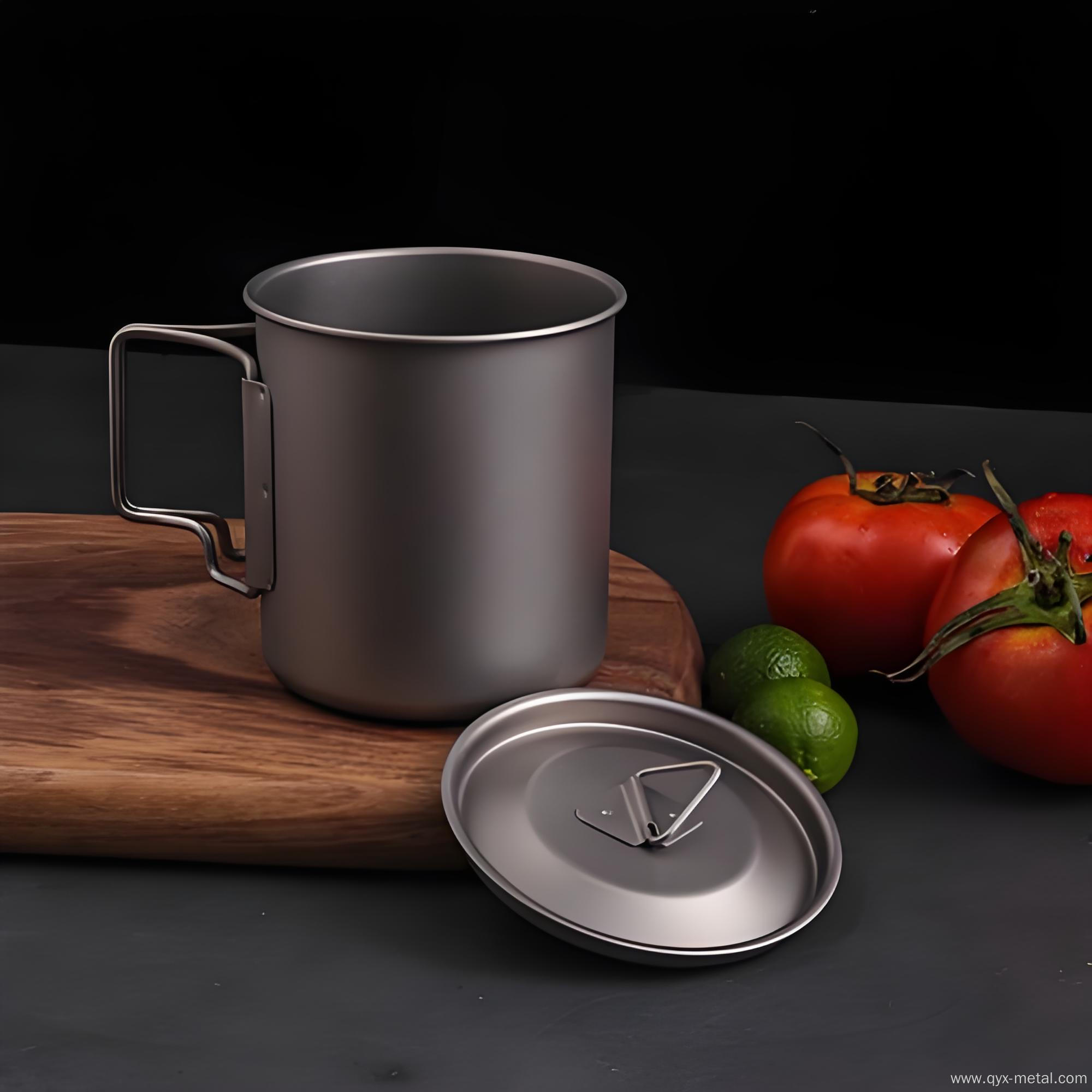 Pure Titanium Outdoor Camping Portable Foldable Travel Mug
