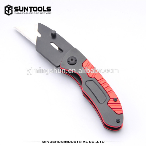 folding utility knife with belt clip