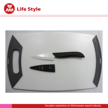 Cutting board & 3" parer with sheath set