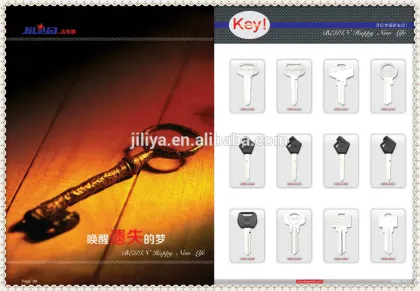 New Design Color Key Blank Customized Key Blank for Dimple Key Door Lock wall car key holder