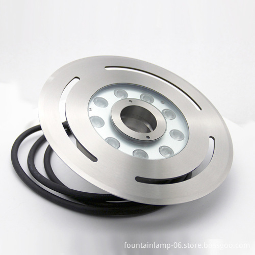 IP68 Stainless Steel RGB Underwater LED Fountain Lights for Dancing Water Jet Nozzle Pond Fountain