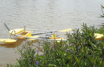 see through canoe ,clear canoe, 2 person