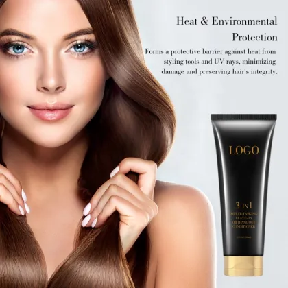 Private Label Rescue 3-In-1 Detangler Anti-Breakage Heat Protectant Leave-In Conditioner