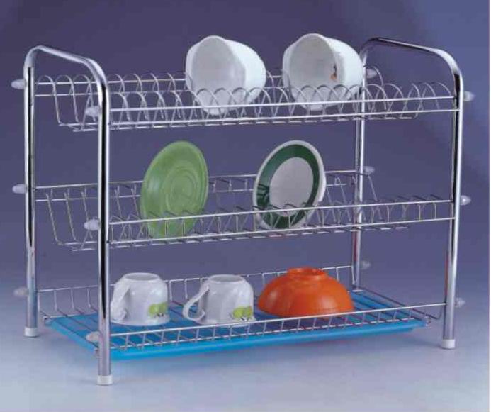 3 tier chrome drainer rack.