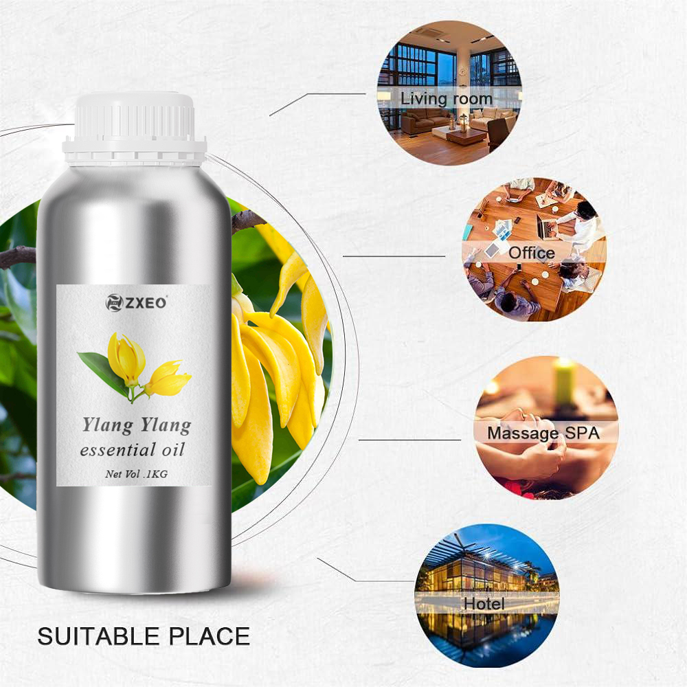 100% Pure Essential Oil Export in Bulk can be Customized Label Wholesale Ylang Ylang Essential Oil Cosmetics Aromatherapy