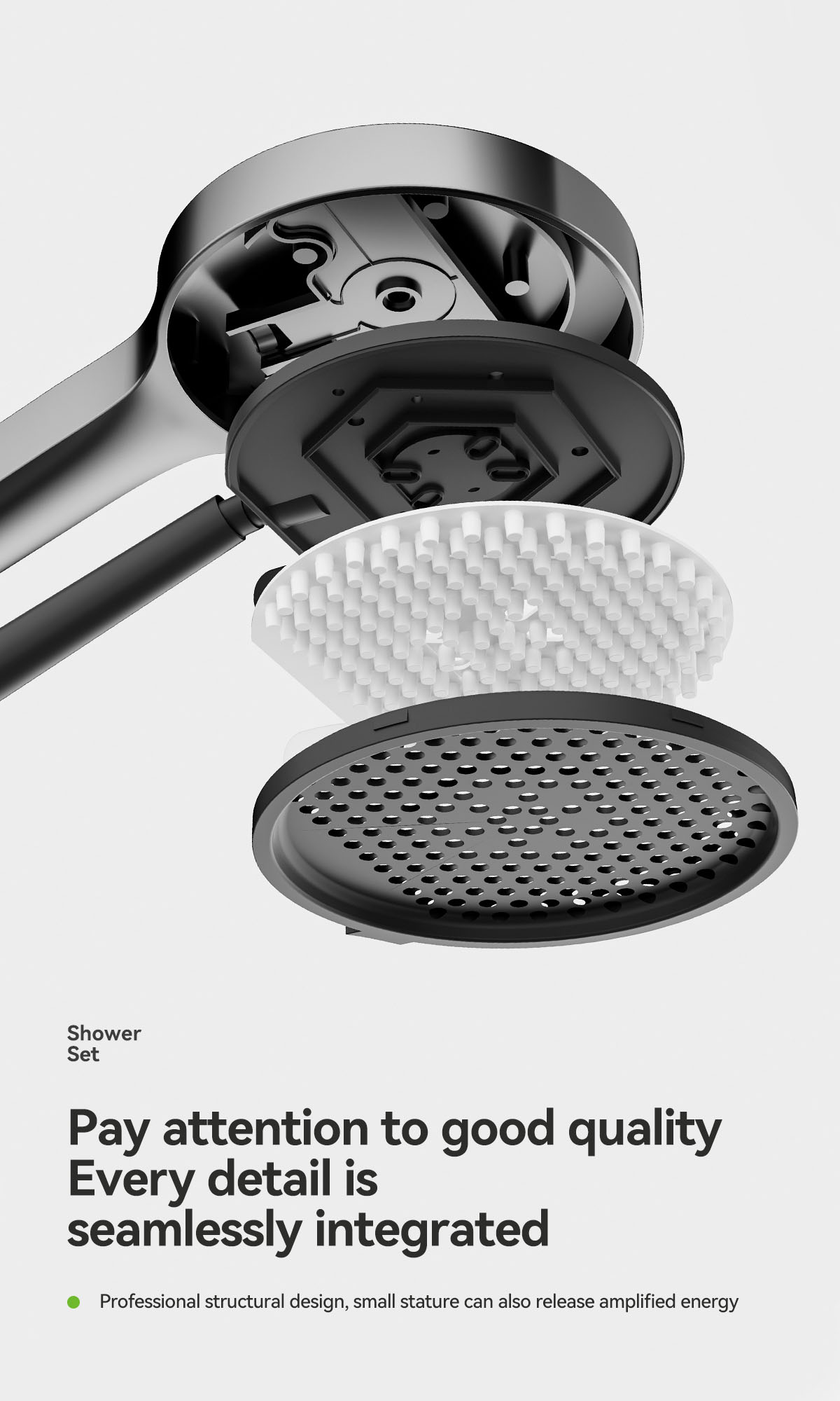 the material of shower hand