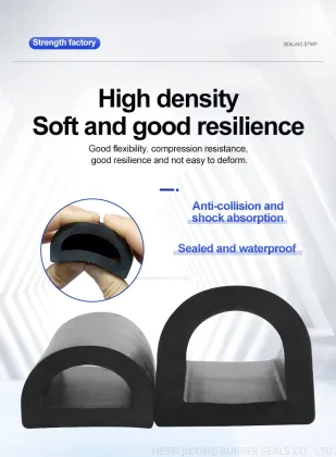 Car sealing strip rubber bumper strip D-type ship