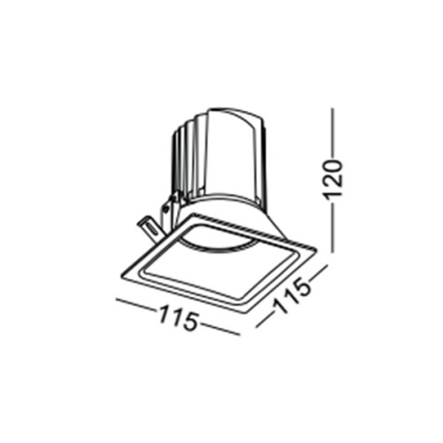 LEDER Bright Star 3000K 12W LED Downlight