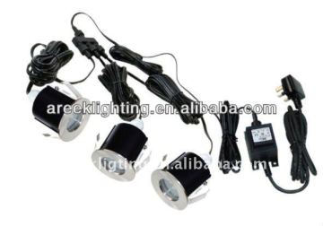 6X0.07W stainless steel inground light kit