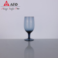 Élégant ensemble de verres à vin bleu décoratif