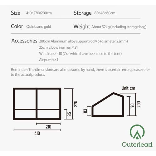 Inflatable Tent Outerlead Multi Persons Inflatable House Outdoor Air Tent Manufactory