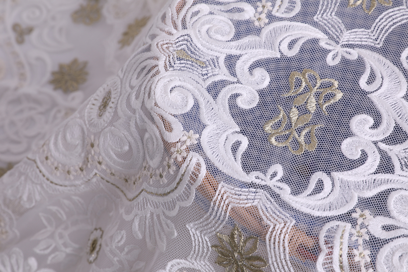 Compound Silk Thread Embroidery Fabric