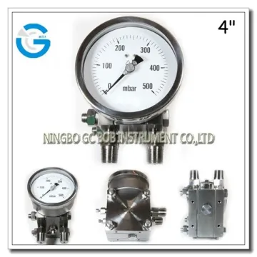 All stainless steel bellows differential pressure gauges