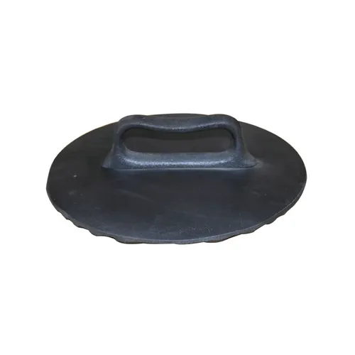 BBQ Cast Iron Round Meat Press Plate