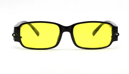 LED Light Yellow Lenses Reading Glasses Night Driving Glasses