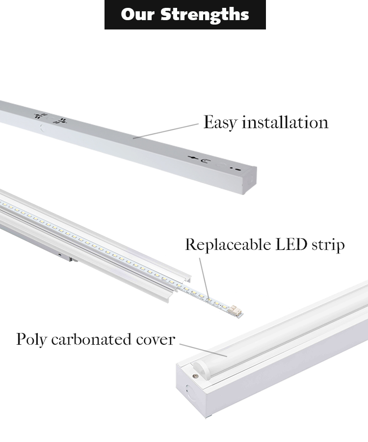 Surface-mounted Linkable Garage Workshop Factory Ceiling Led Linear ...