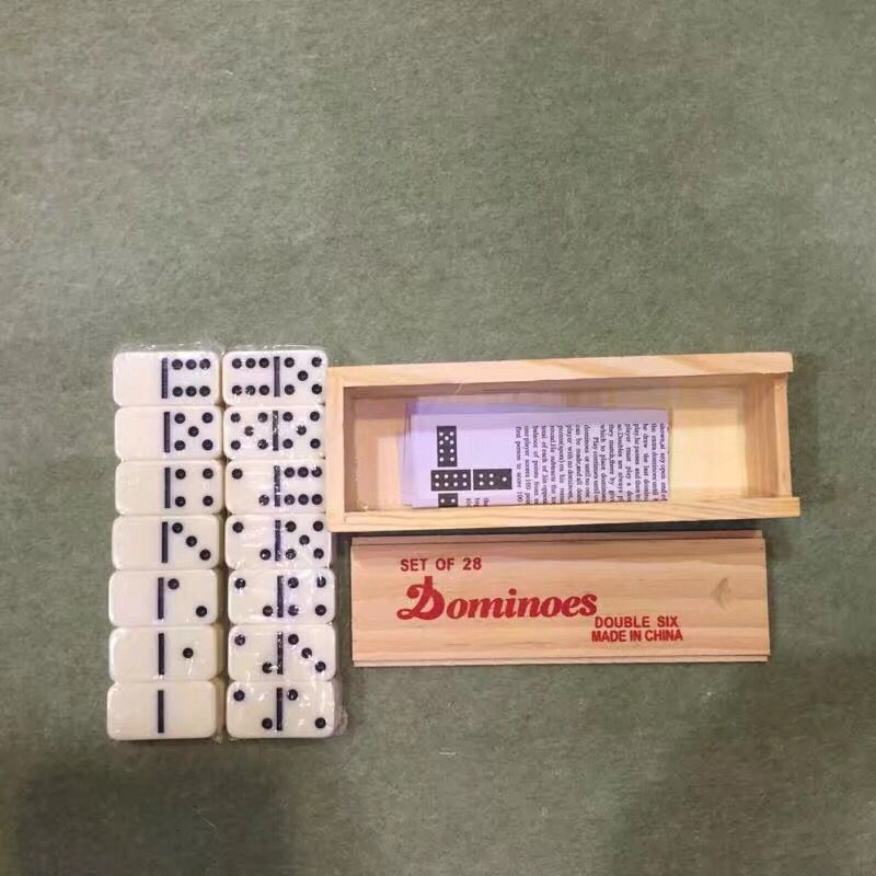 baby dominoes in wooden box